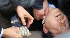 李在明遇襲現場曝光,視察山火災情時突遇外衣襲擊
